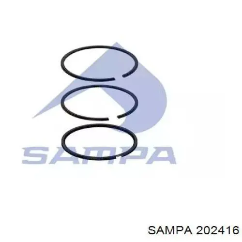 202416 Sampa Otomotiv‏ anéis do pistão do compressor para 1 cilindro, std