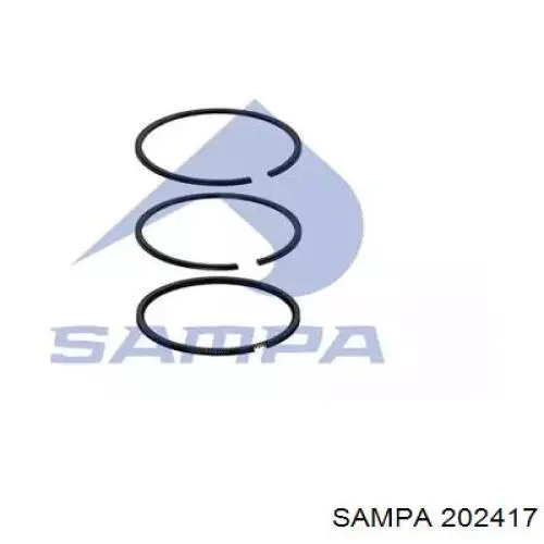 202417 Sampa Otomotiv‏ кольца поршневые компрессора на 1 цилиндр, std