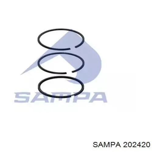 202420 Sampa Otomotiv‏ anéis do pistão do compressor para 1 cilindro, std