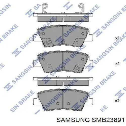 SMB23891 Samsung Колодки передние