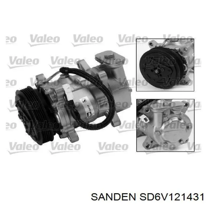 SD6V121431 Sanden Компрессор хладагента