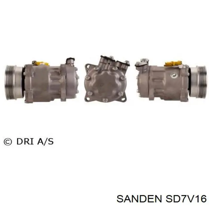 Компрессор системы кондиционирования Sanden SD7V16 цена, от 42.28 USD