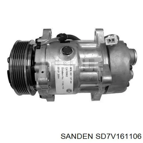 SD7V161106 Sanden compressor de aparelho de ar condicionado