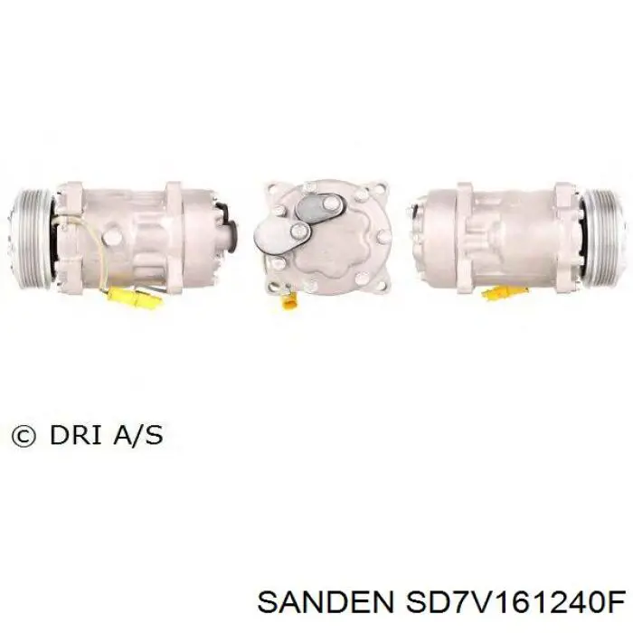 SD7V161240F Sanden compressor de aparelho de ar condicionado