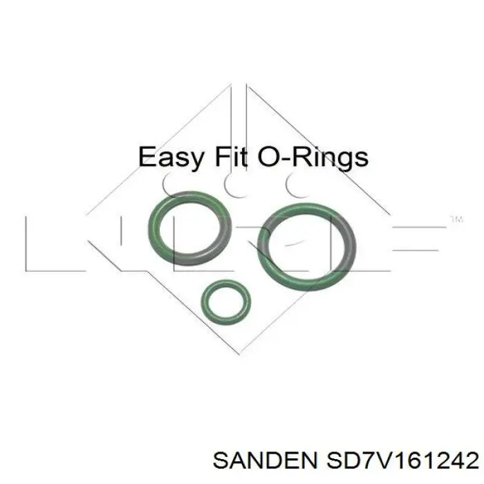 Компрессор кондиционера SD7V161242 Sanden