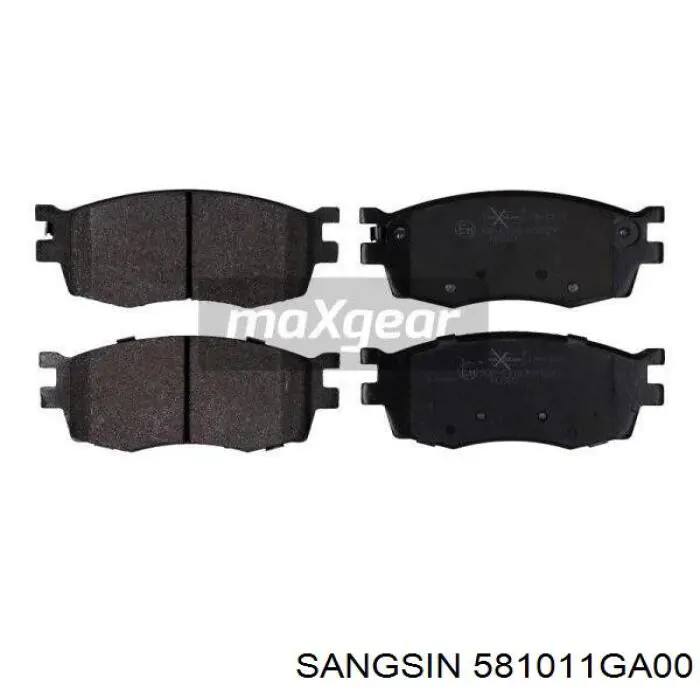 581011GA00 Sangsin колодки тормозные передние дисковые