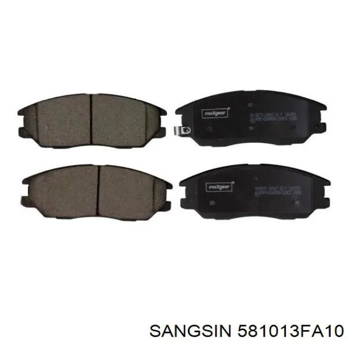581013FA10 Sangsin колодки тормозные передние дисковые