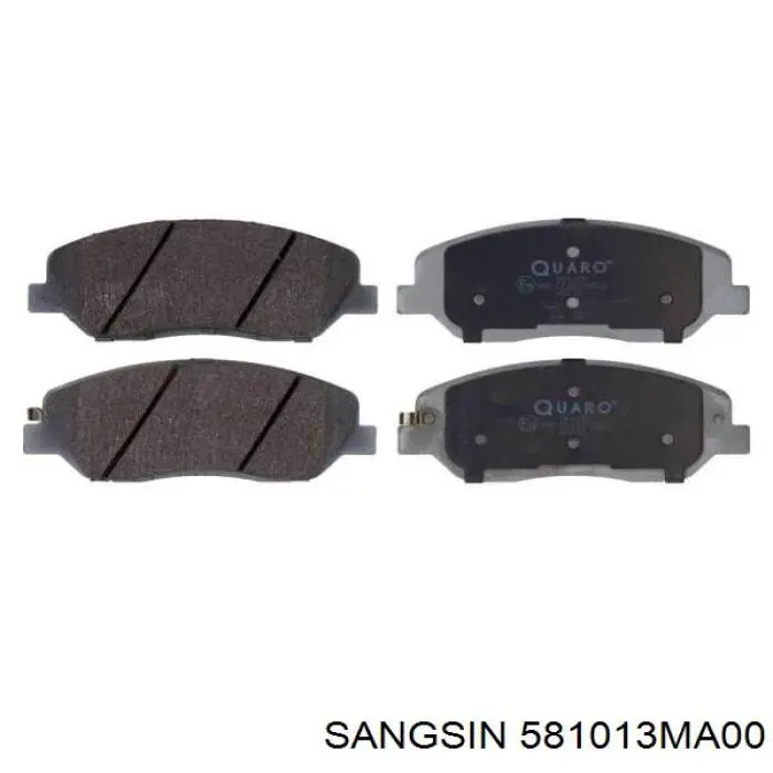 581013MA00 Sangsin колодки тормозные передние дисковые