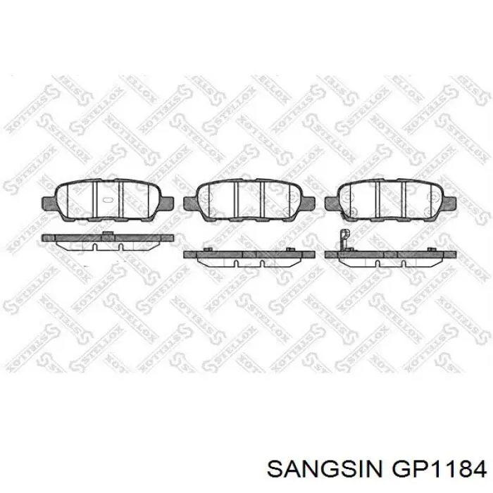 Задние тормозные колодки 440000027R Renault (RVI)