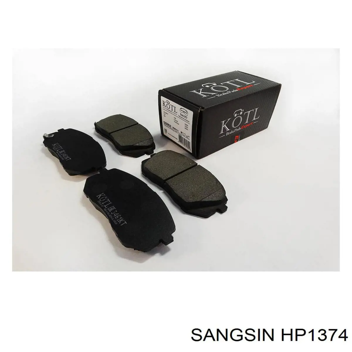 HP1374 Sangsin колодки тормозные передние дисковые