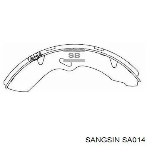 Задние барабанные колодки SA014 Sangsin