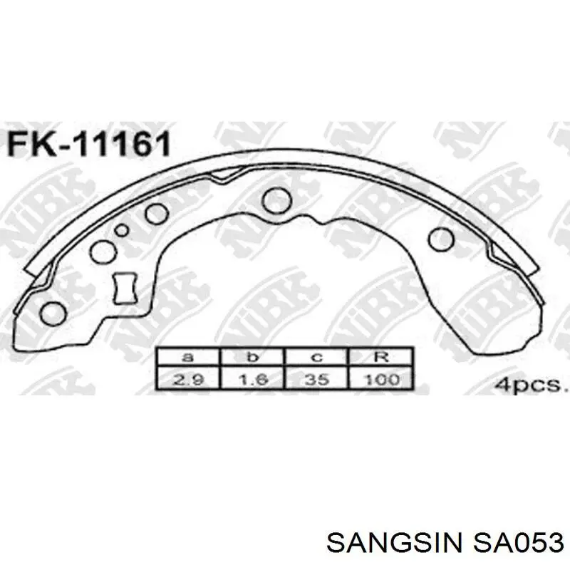 Тормоза рабочие задние ножные и тормозные барабаны Sangsin SA053 цена, от 14.77 USD