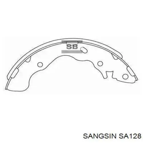 Колодки тормозные задние барабанные Sangsin SA128