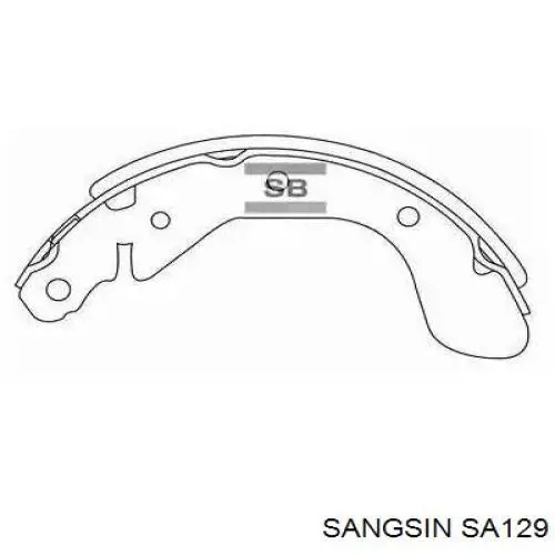 Колодки тормозные задние барабанные Sangsin SA129