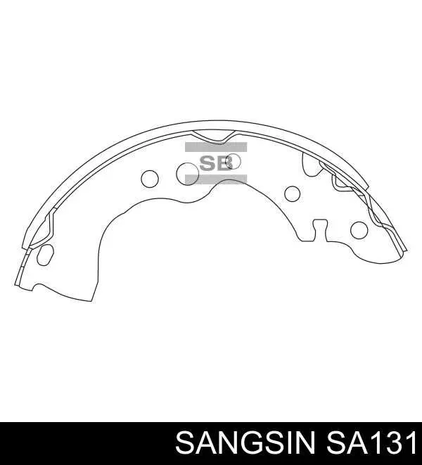 Колодки тормозные задние барабанные Sangsin SA131
