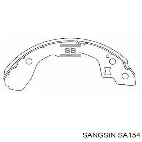 Задние барабанные колодки SA154 Sangsin