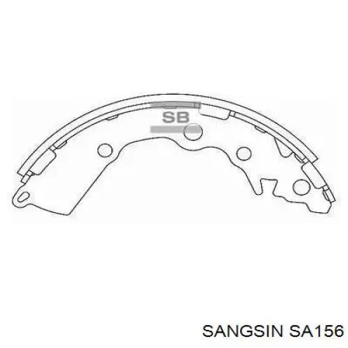 SA156 Sangsin колодки тормозные задние барабанные