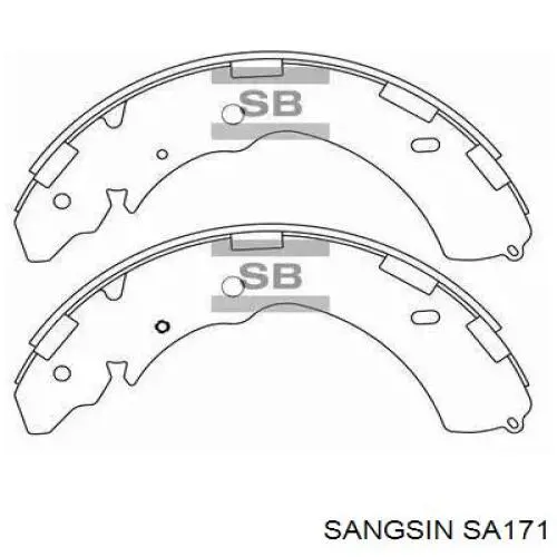 Задние барабанные колодки SA171 Sangsin