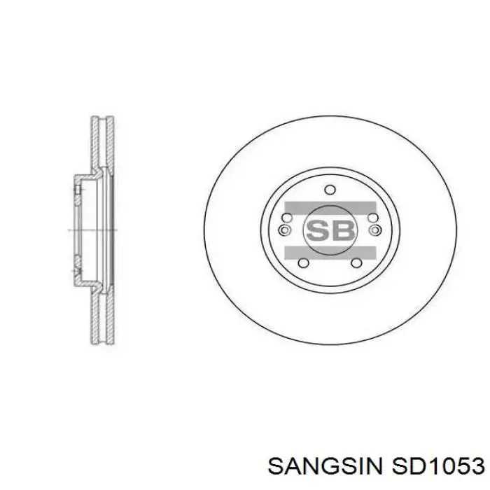 Купить SD1053 Sangsin Ротор тормозной