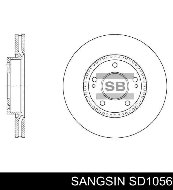SD1056 Sangsin диск тормозной передний