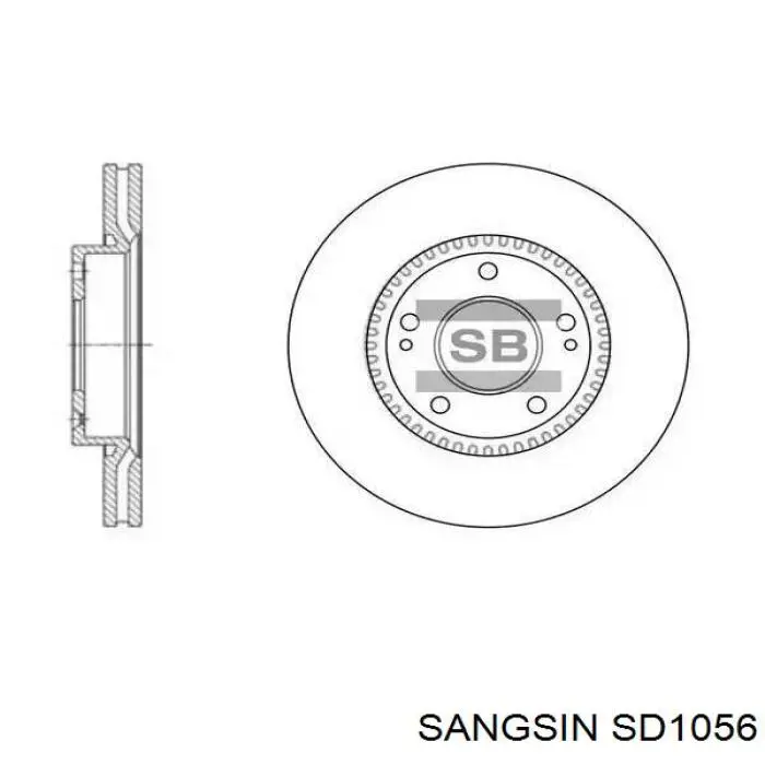 Купить SD1056 Sangsin Ротор тормозной