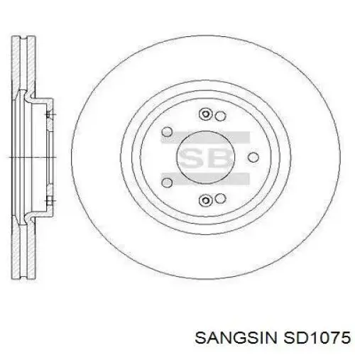 SD1075 Sangsin Диск тормозной передний
