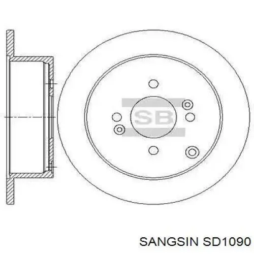 SD1090 Sangsin Диск тормозной передний