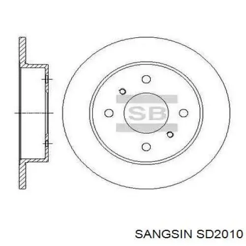Купить SD2010 Sangsin Ротор тормозной