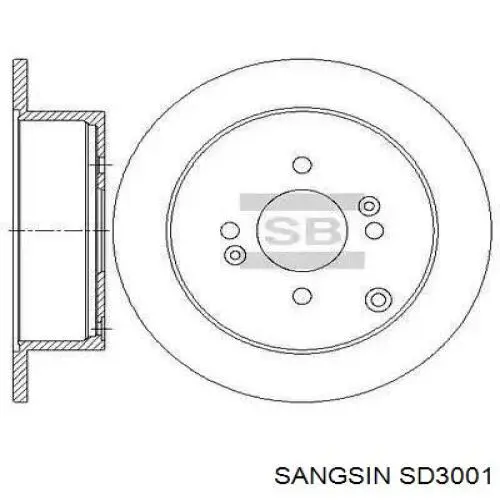 Купить SD3001 Sangsin Ротор тормозной