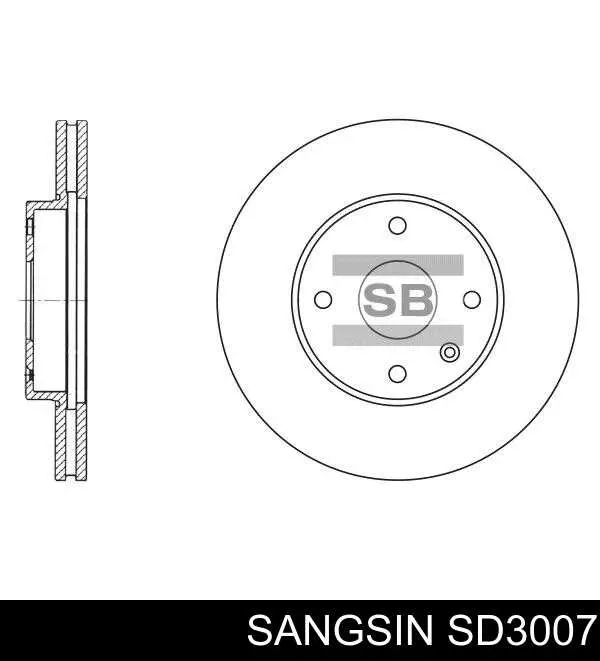 SD3007 Sangsin Диск тормозной передний