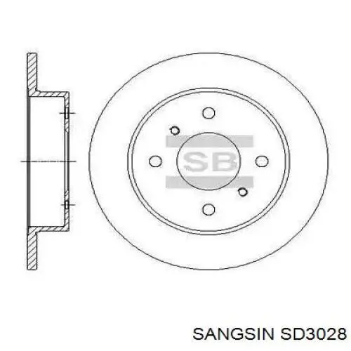 SD3028 Sangsin Дисковый тормоз