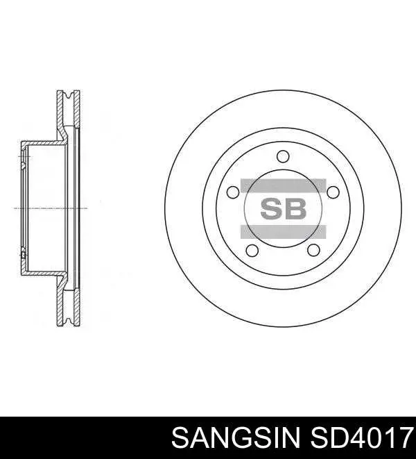 SD4017 Sangsin Диск тормозной передний