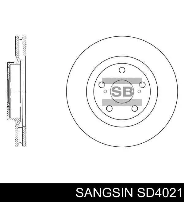 SD4021 Sangsin Диск тормозной передний