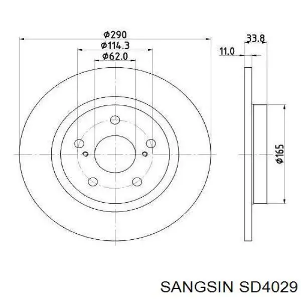 Купить SD4029 Sangsin Ротор тормозной