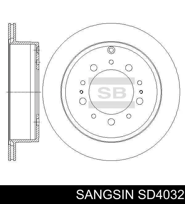 SD4032 Sangsin disco do freio traseiro