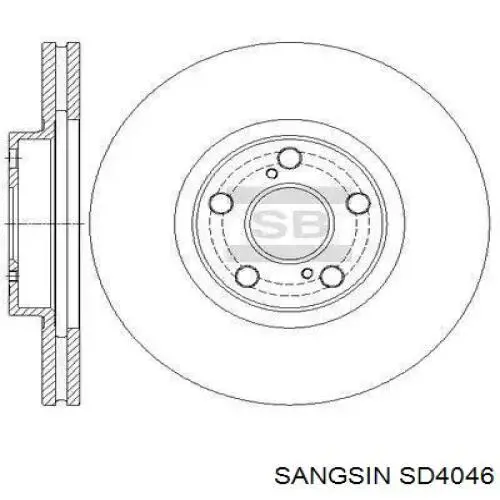 SD4046 Sangsin disco do freio dianteiro