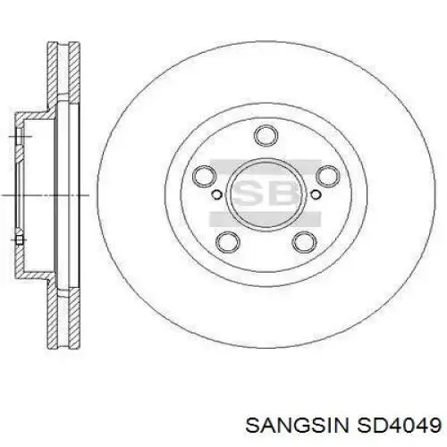 Передние тормозные диски SD4049 Sangsin