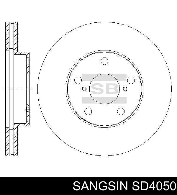 SD4050 Sangsin Диск тормозной передний