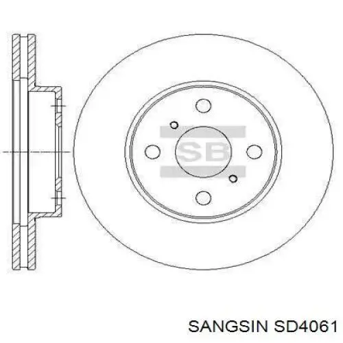 Передние тормозные диски SD4061 Sangsin