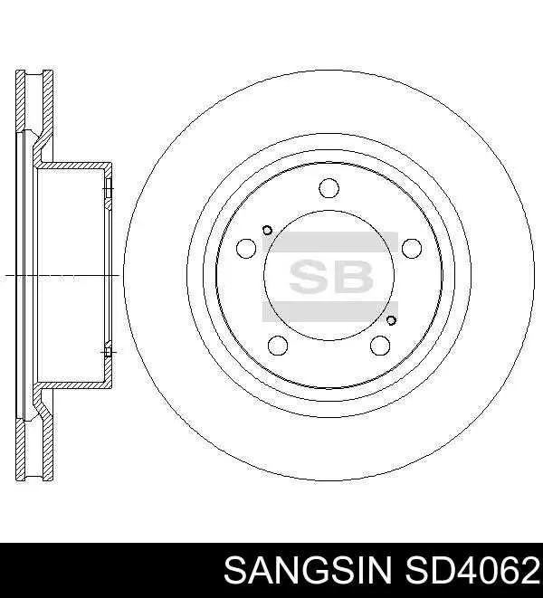 SD4062 Sangsin disco do freio dianteiro