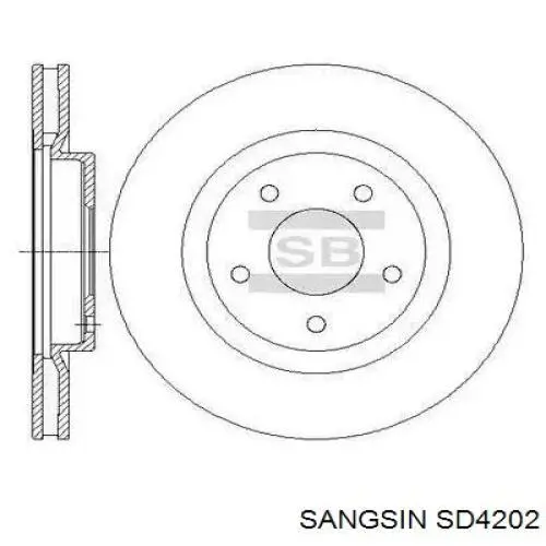 Купить SD4202 Sangsin Ротор тормозной