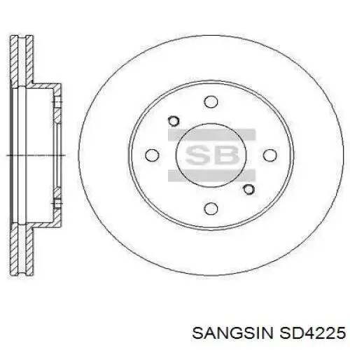 Передние тормозные диски SD4225 Sangsin