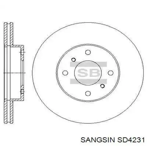 SD4231 Sangsin передние тормозные диски