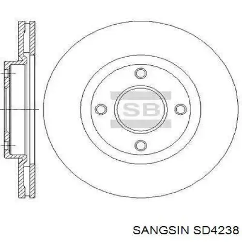 Тормоз дисковый передний Sangsin SD4238 цена, от 32.27 USD