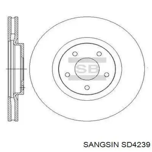 Передние тормозные диски SD4239 Sangsin