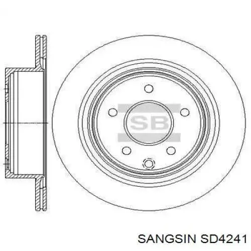 Тормозные диски SD4241 Sangsin