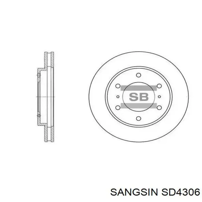 Купить SD4306 Sangsin Ротор тормозной