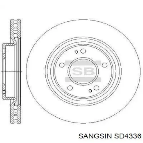 SD4336 Sangsin диск тормозной передний