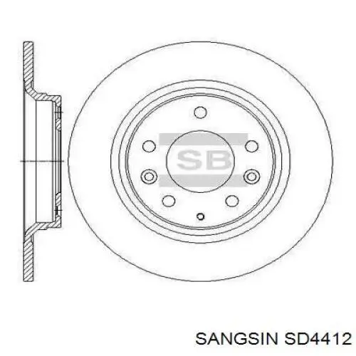 Тормозные диски SD4412 Sangsin