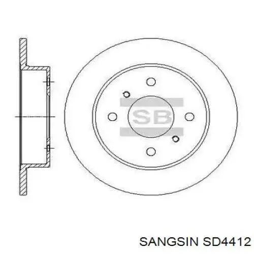 SD4412 Sangsin Дисковый тормоз